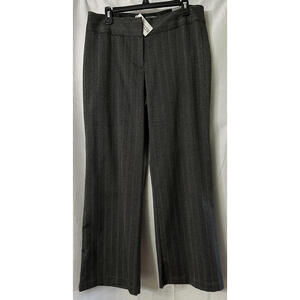 NWT Chicos Womens Striped Herry Tristen Modern Grey Pants Slacks Plus Size 2